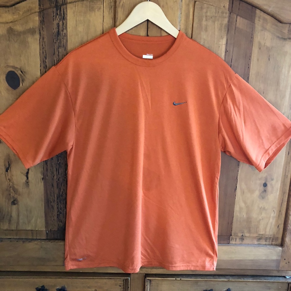 Men's Nike Fit Dry Orange Athletic T Shirt S